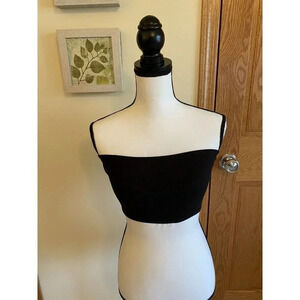 Shein Women Black Tube Top Small Y2K